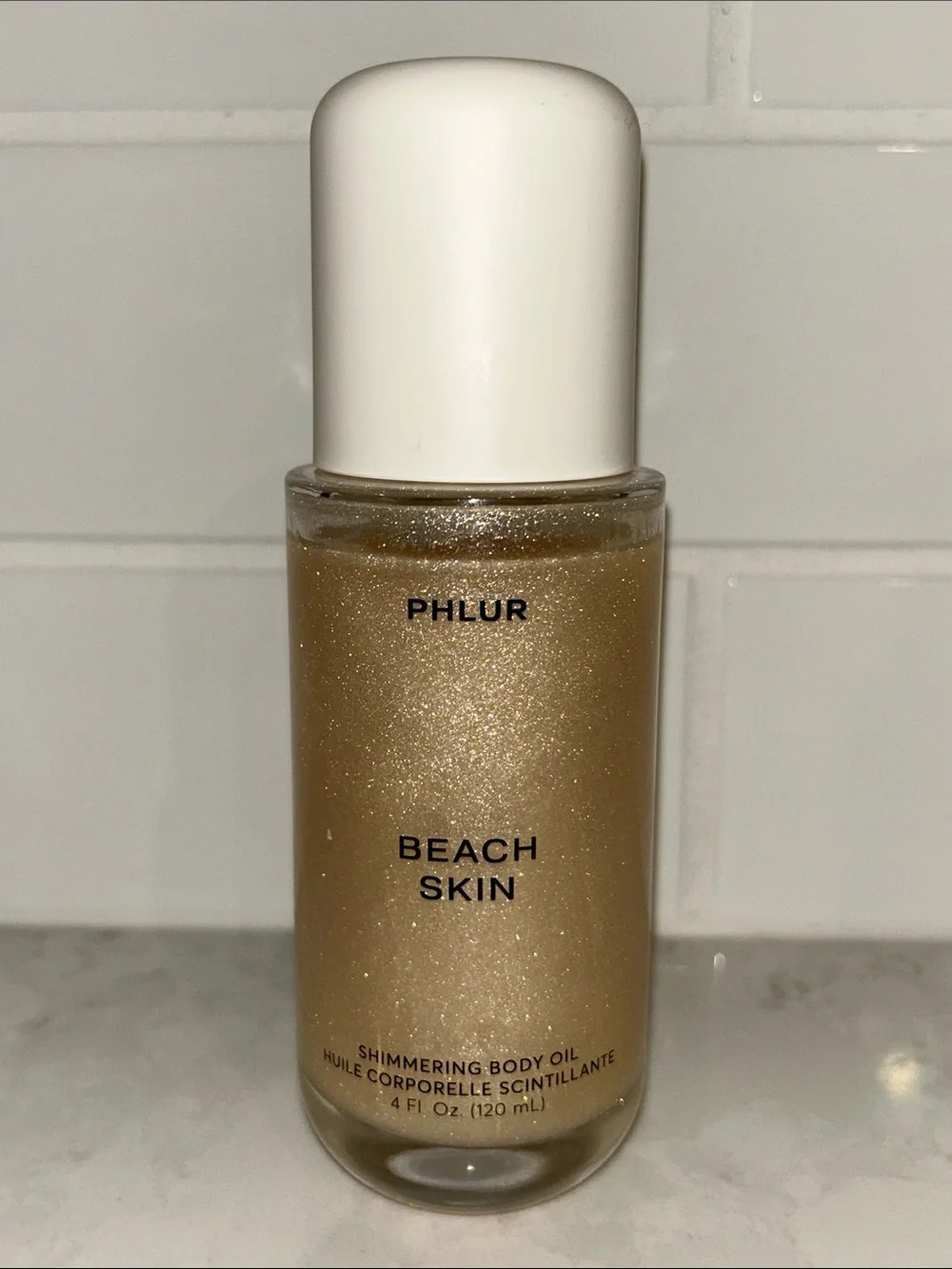 Phlur Beach Skin Shimmering Body Oil 4 oz